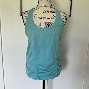 Athleta sport racer back tank in light aqua blue